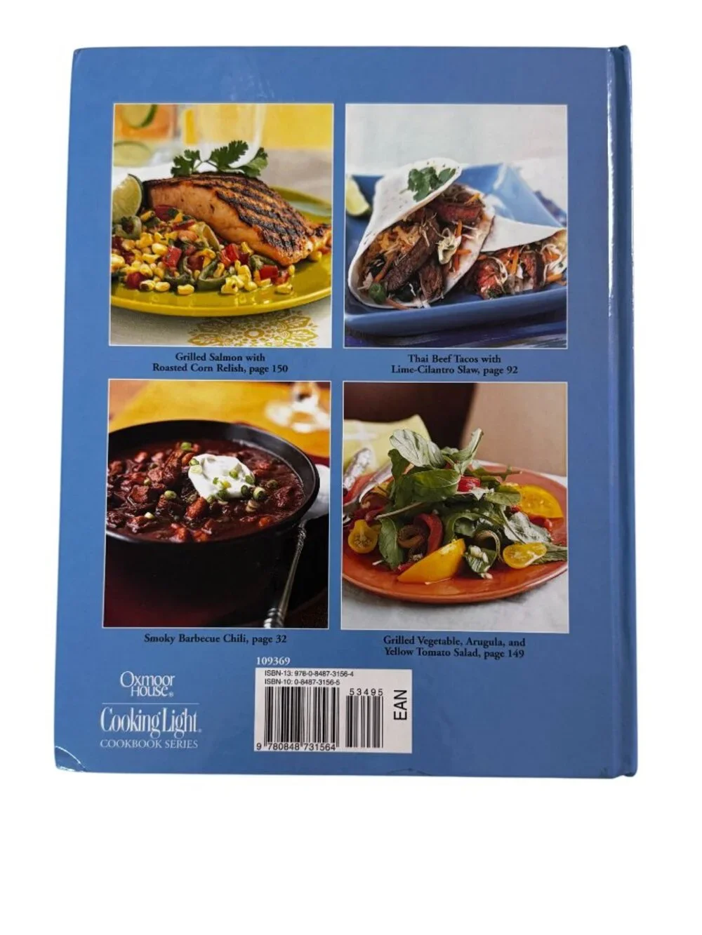 Cooking Light Annual Recipes 2008 Hardcover Cookbook